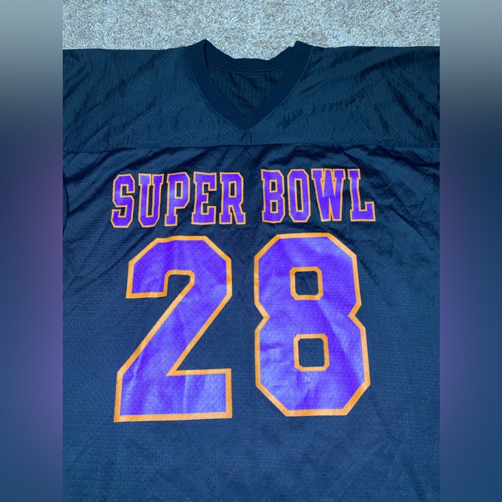 Vintage 1994 Champion Super Bowl 28 Jersey Cowboys Vs Bills NFL Mens Size 52 2XL - Picture 2 of 8